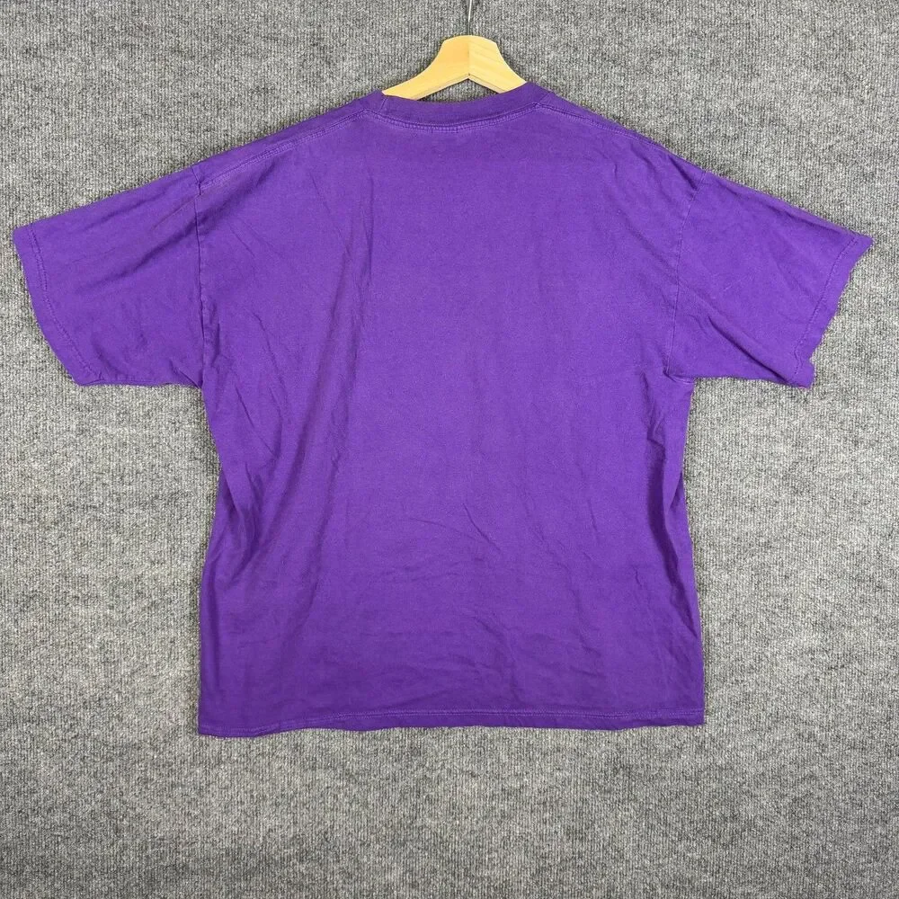 Vintage 2001 Baltimore Ravens AFC Champions T Shirt Mens XL Ray Lewis Purple